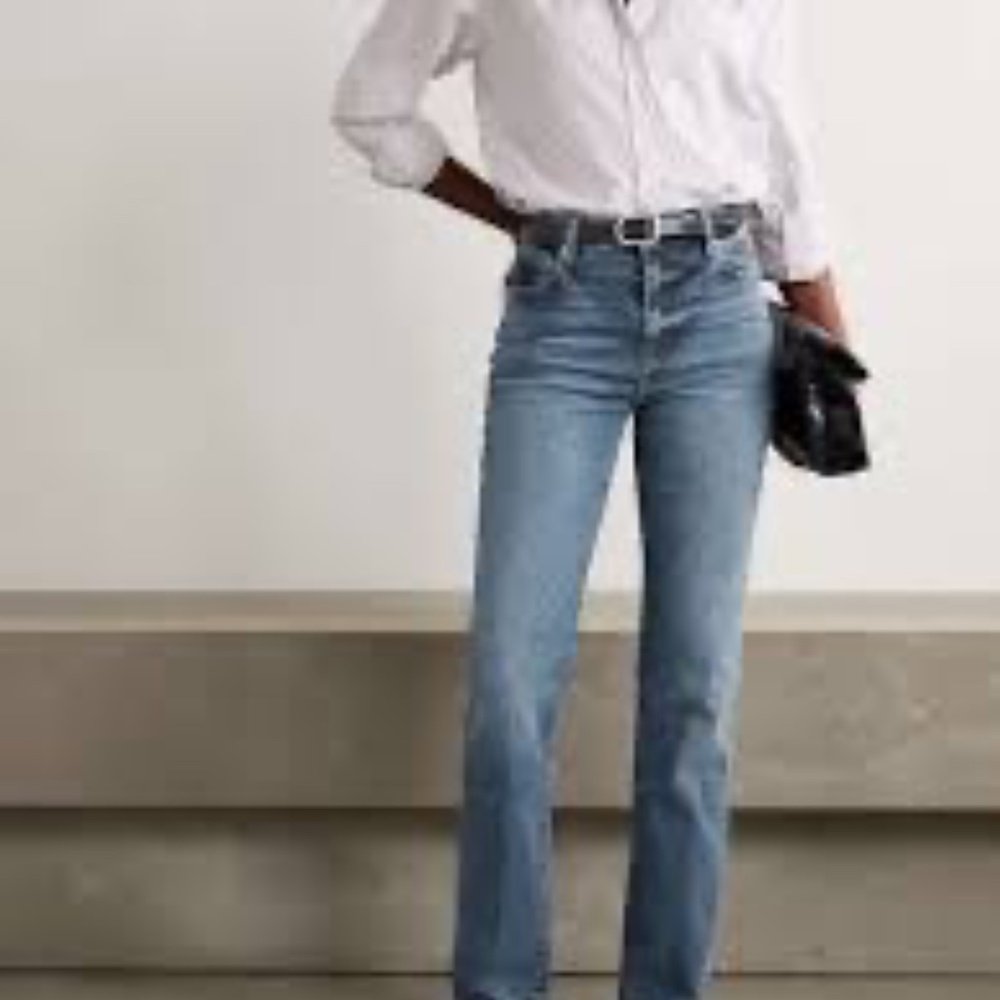 Frame Denim The‎ Ruler High Rise Slim Leg Jeans Sz 28
